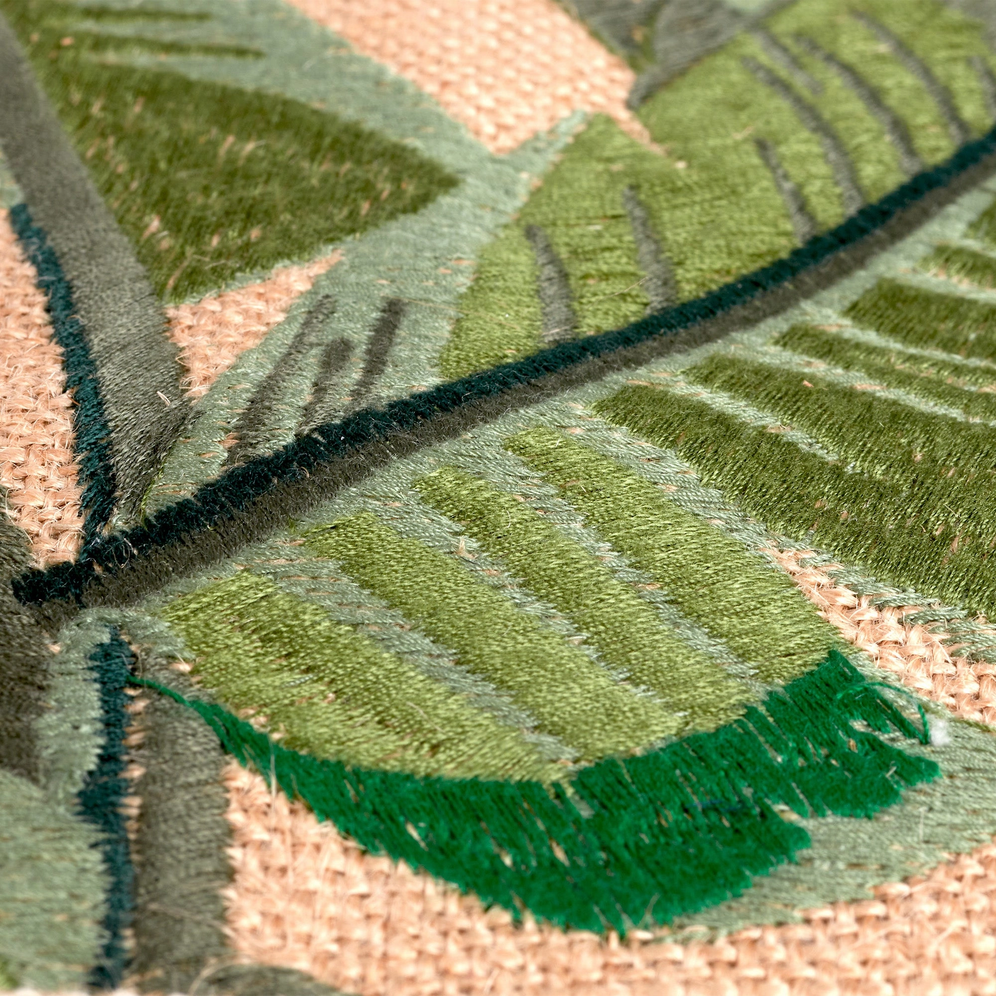 Embroidered Palm Leaf Petite Market Bag Blank