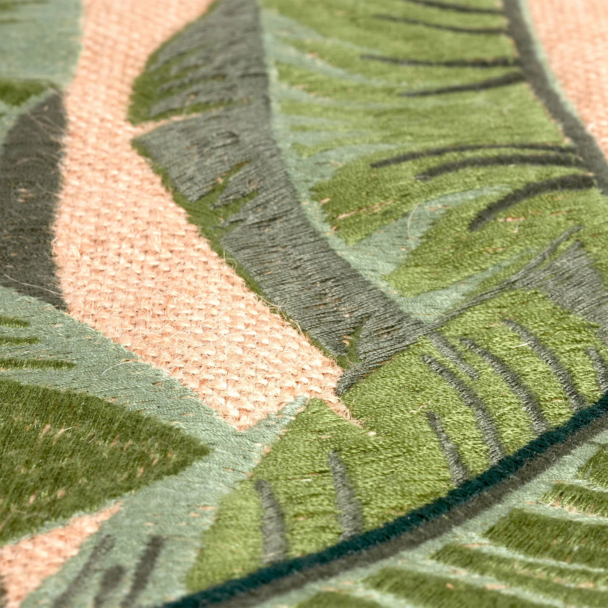 Embroidered Palm Leaf Petite Market Bag Blank
