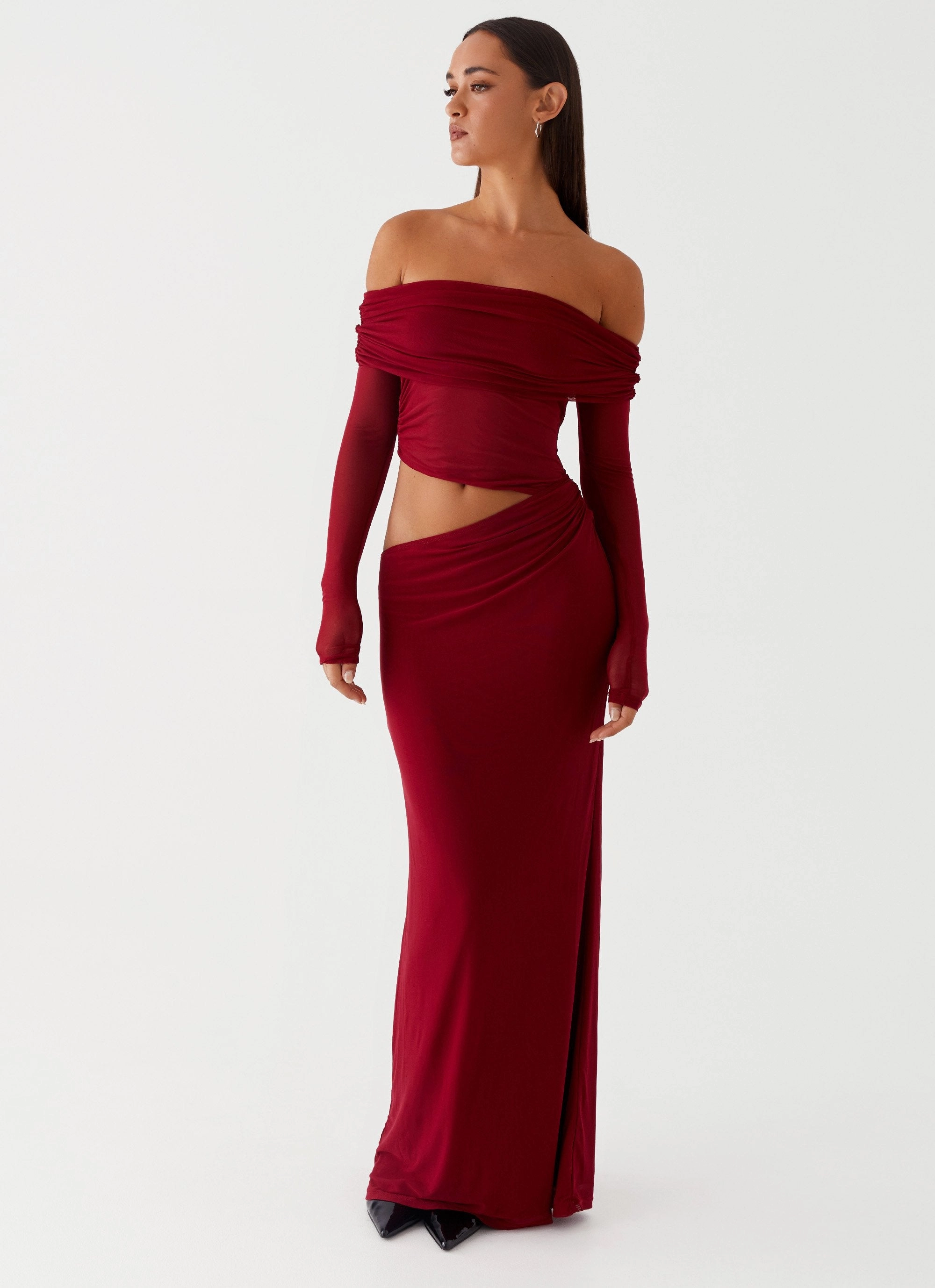 Emery Maxi Dress - Cherry Red