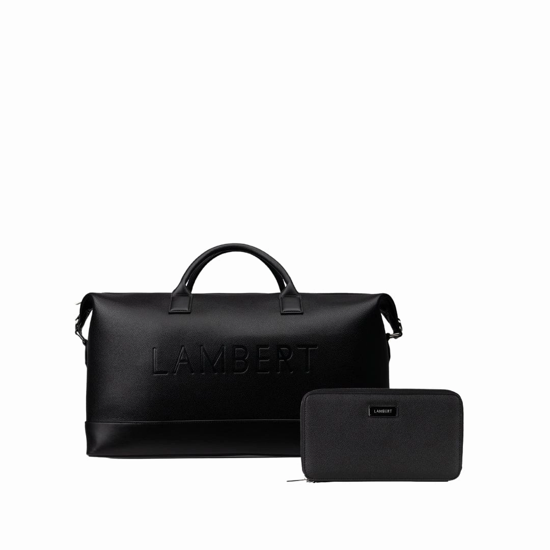 Ensemble voyage - Sac de voyage noir   Étui à passeport
