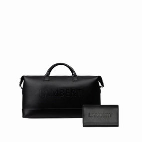 Ensemble voyage - Sac de voyage noir   Étui à passeport noir