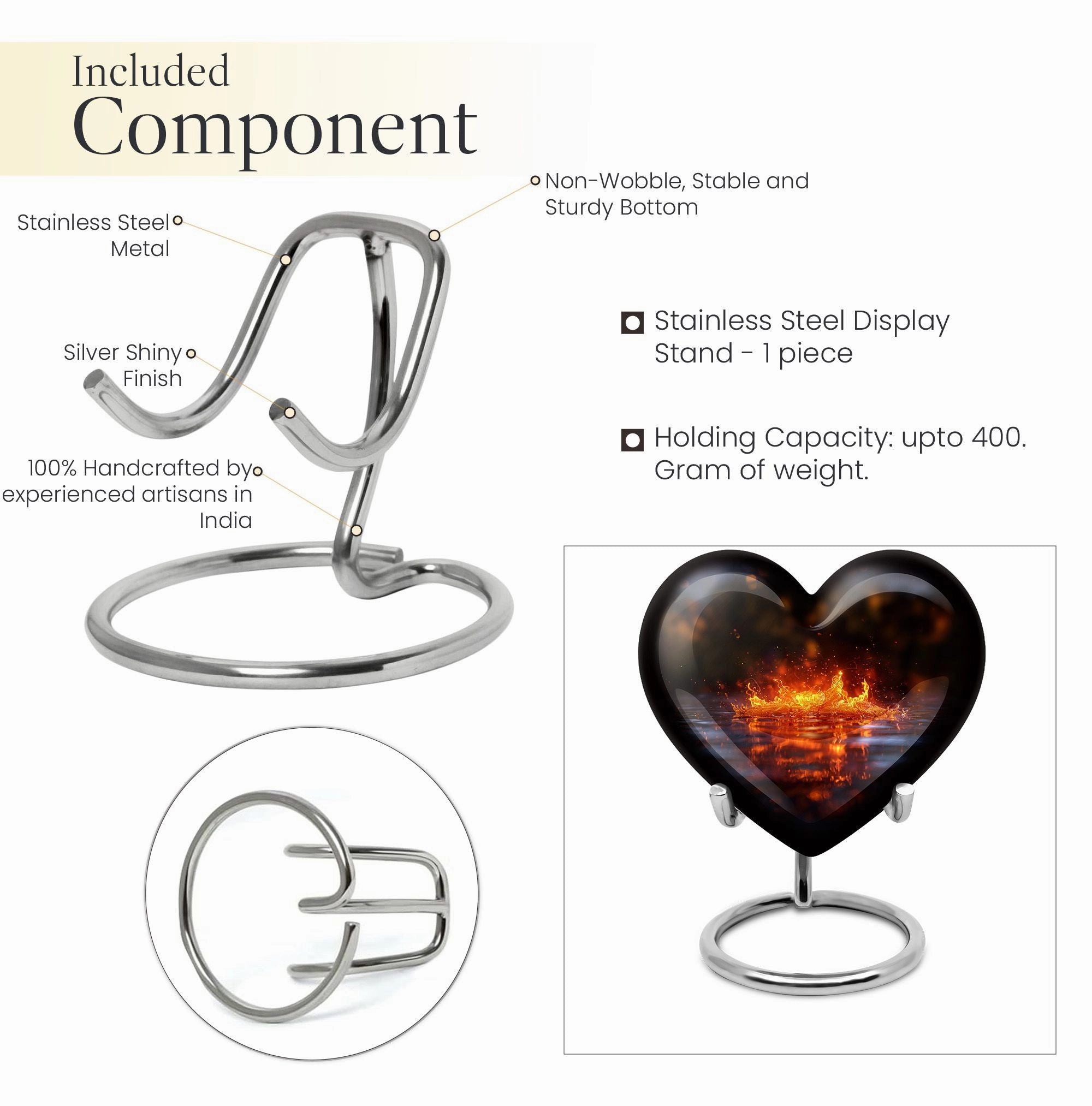 Eternal Memories Fire Urn - Ideal Burial Solution for Cremation Ashes