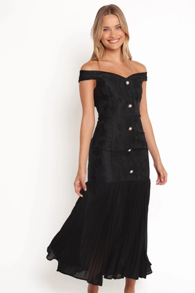 Evelina Maxi Dress - Black