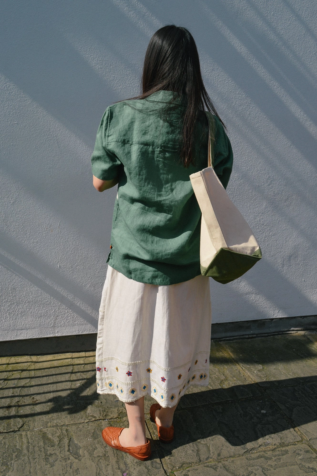 Far Afield Stachio Floral Tropical Green Shirt