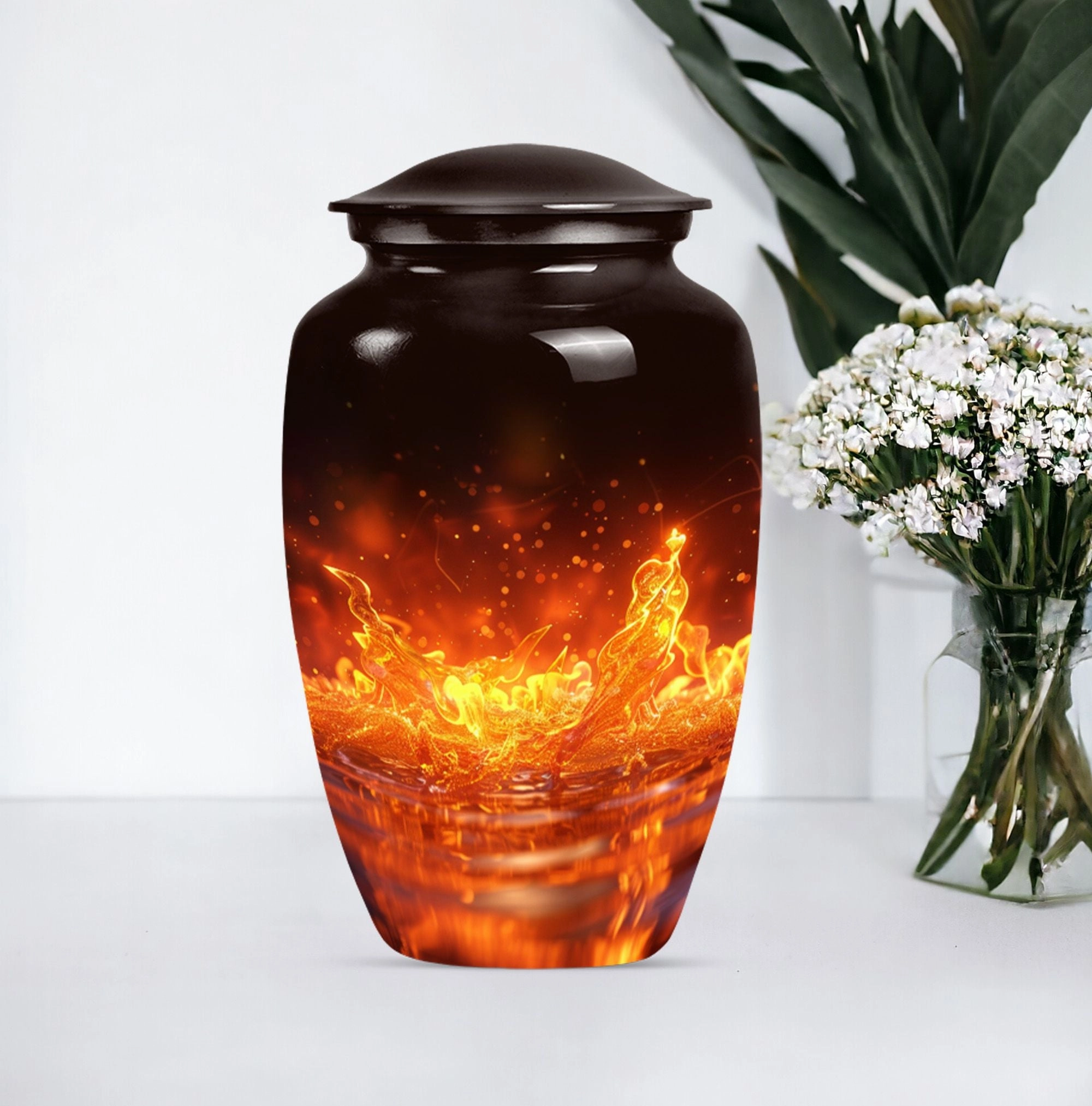 Fire Cremation Urn - Unique Burial Solution for Mother's Ashes