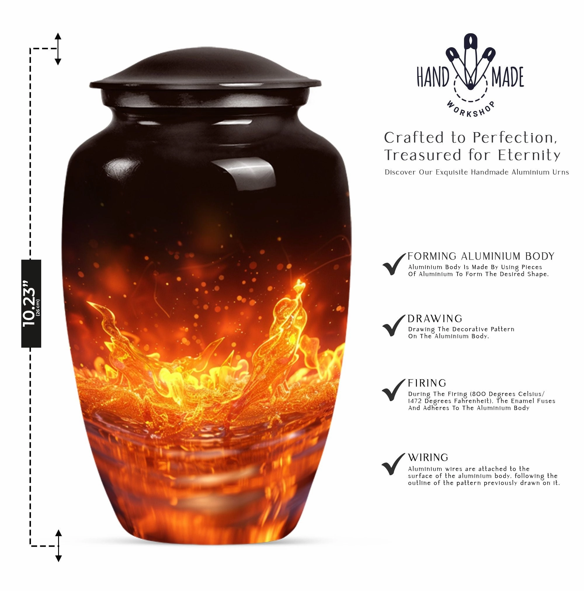 Fire Cremation Urn - Unique Burial Solution for Mother's Ashes
