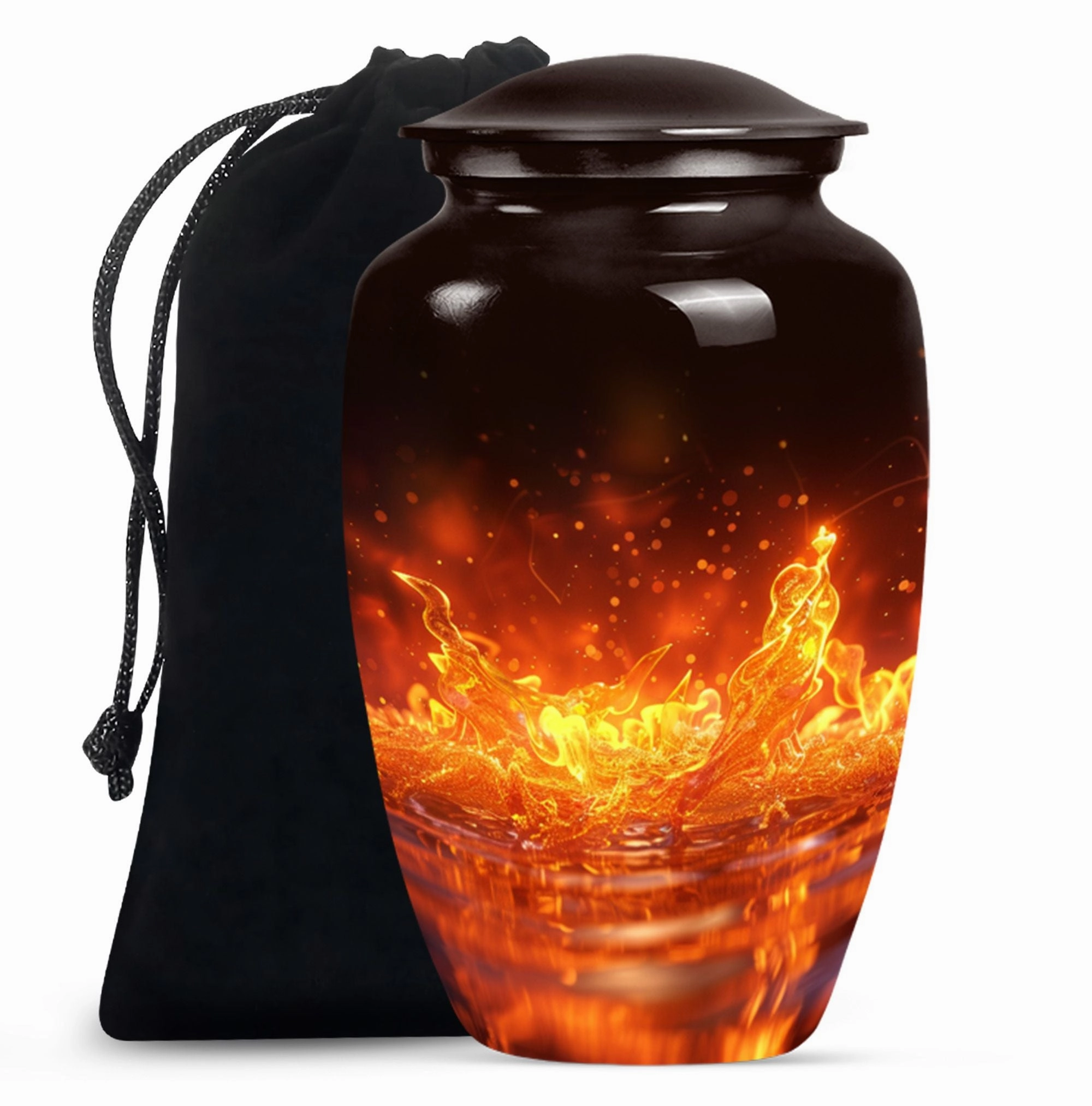 Fire Cremation Urn - Unique Burial Solution for Mother's Ashes