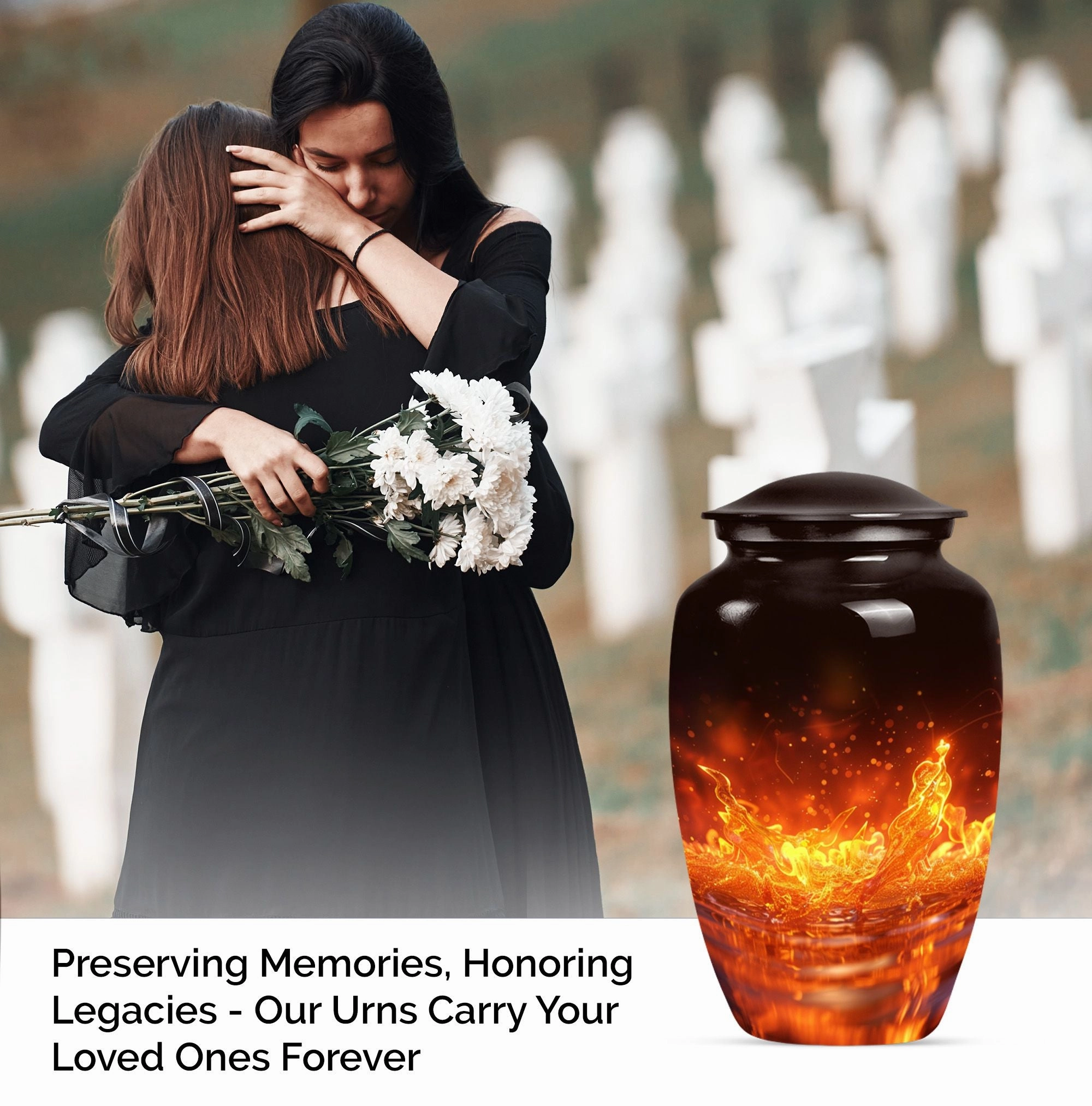 Fire Cremation Urn - Unique Burial Solution for Mother's Ashes