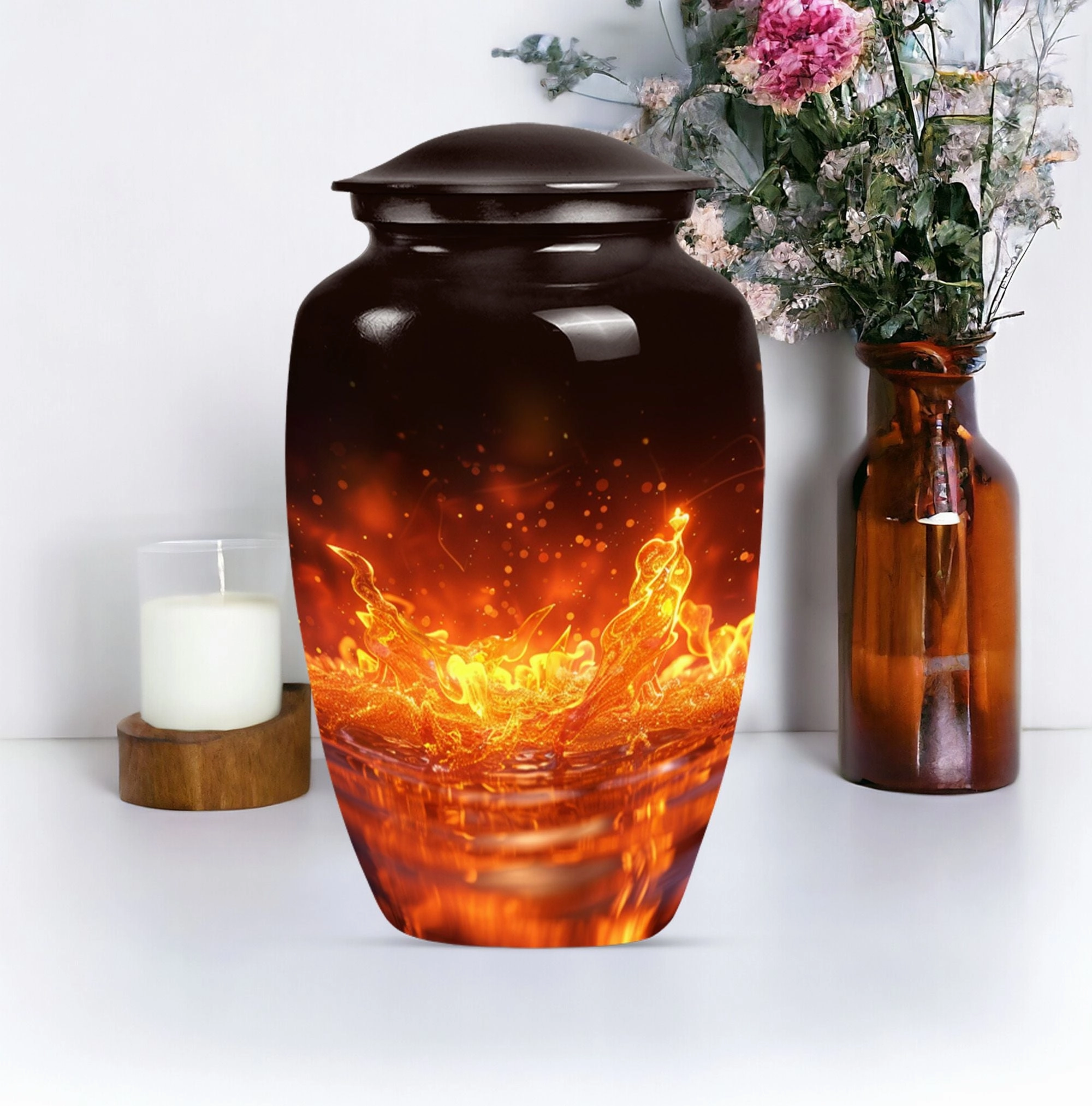 Fire Cremation Urn - Unique Burial Solution for Mother's Ashes