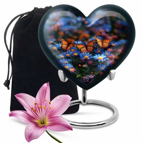 Gentle Wings- Eternity's Embrace Butterfly Memorial Urn
