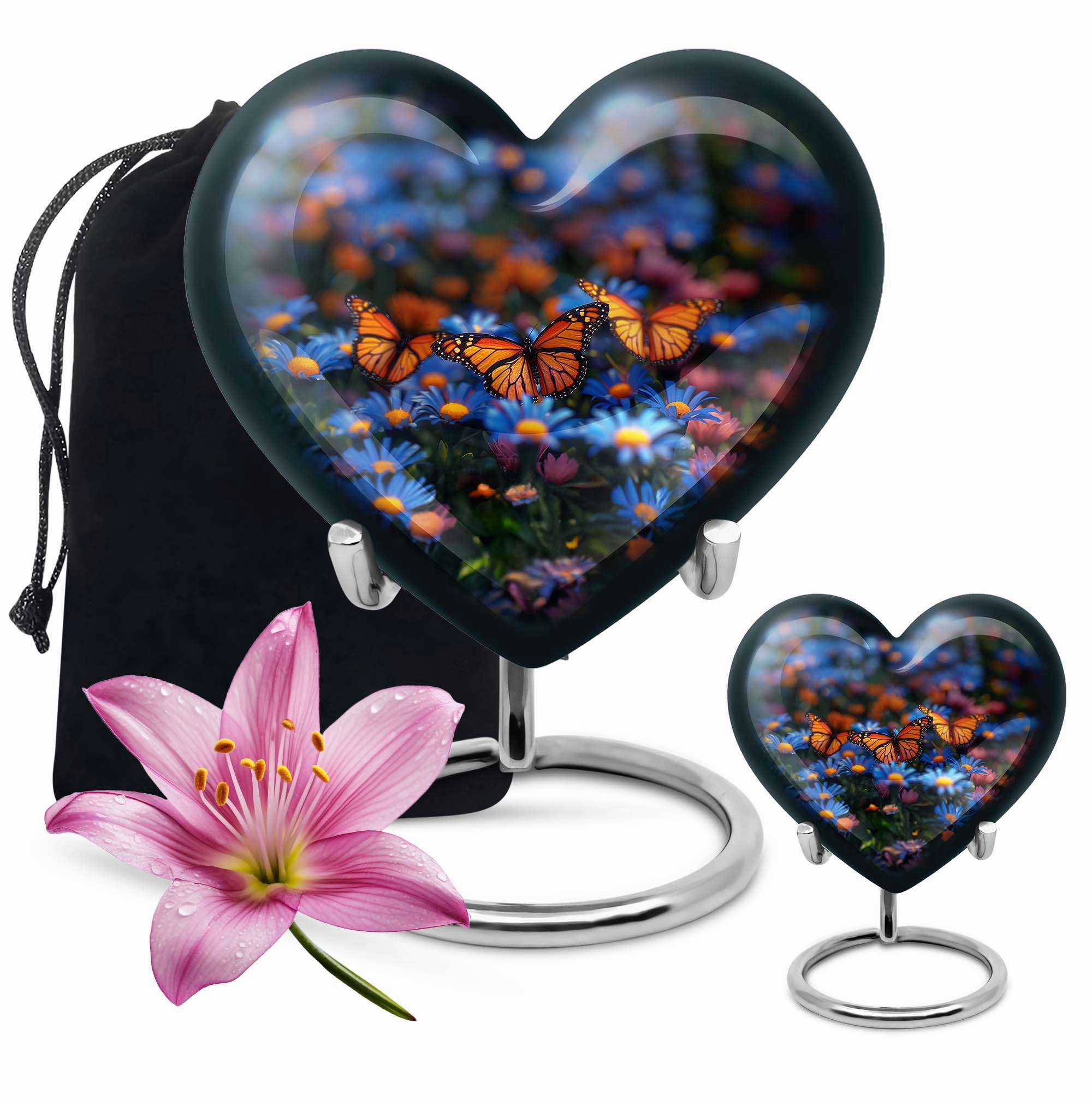 Gentle Wings- Eternity's Embrace Butterfly Memorial Urn