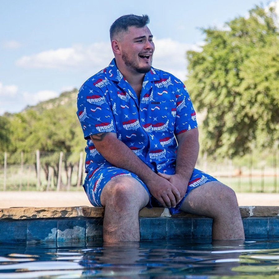 Getaway FAFO Button Down - Light Blue