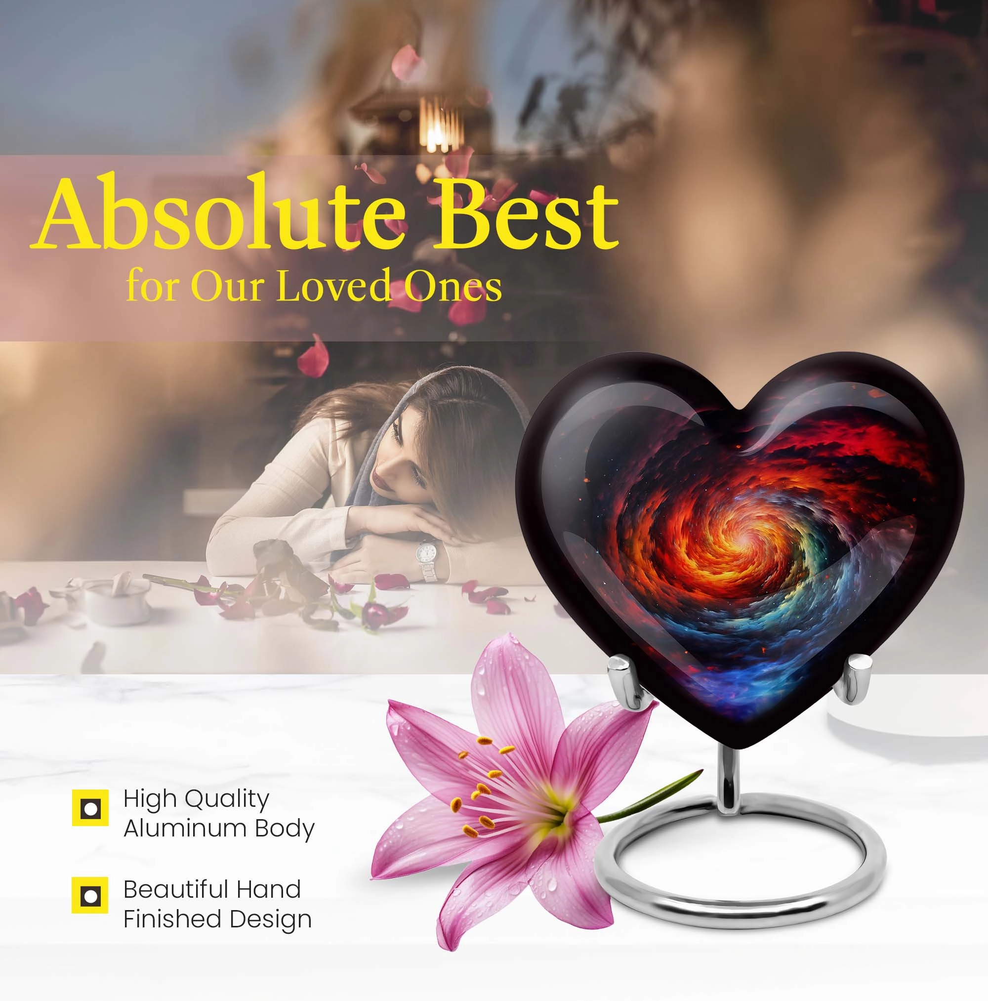 Glaaxy Memorial Burial Urn - A Reverent Tribute, Immortal Soul Resting Place