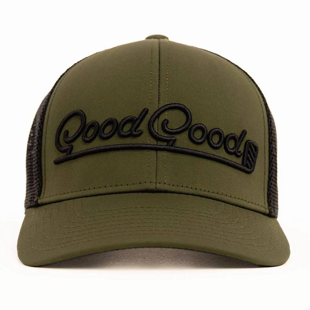 GoodGood Golf Stance Trucker Golf Cap Khaki/Black - 24 Men