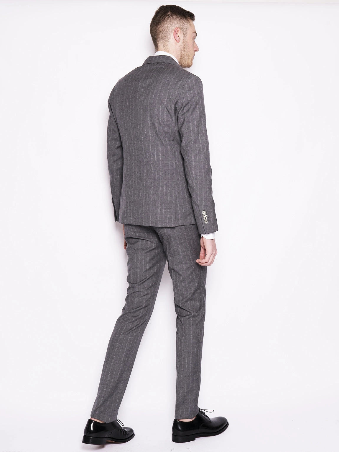 Gray pinstripe cloud suit