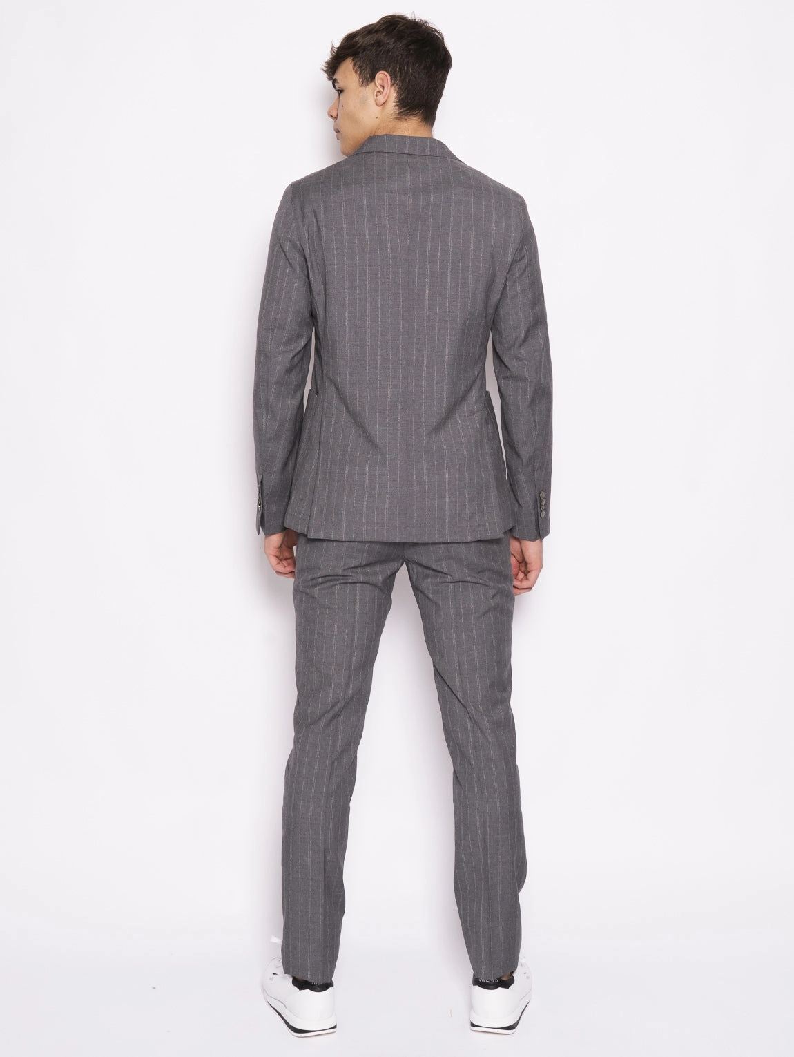 Gray pinstripe cloud suit