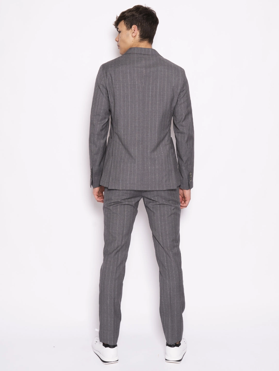 Gray pinstripe cloud suit