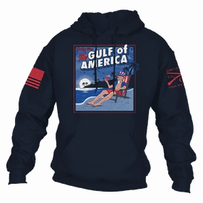 Greetings From The Gulf Of America Hoodie - Navy