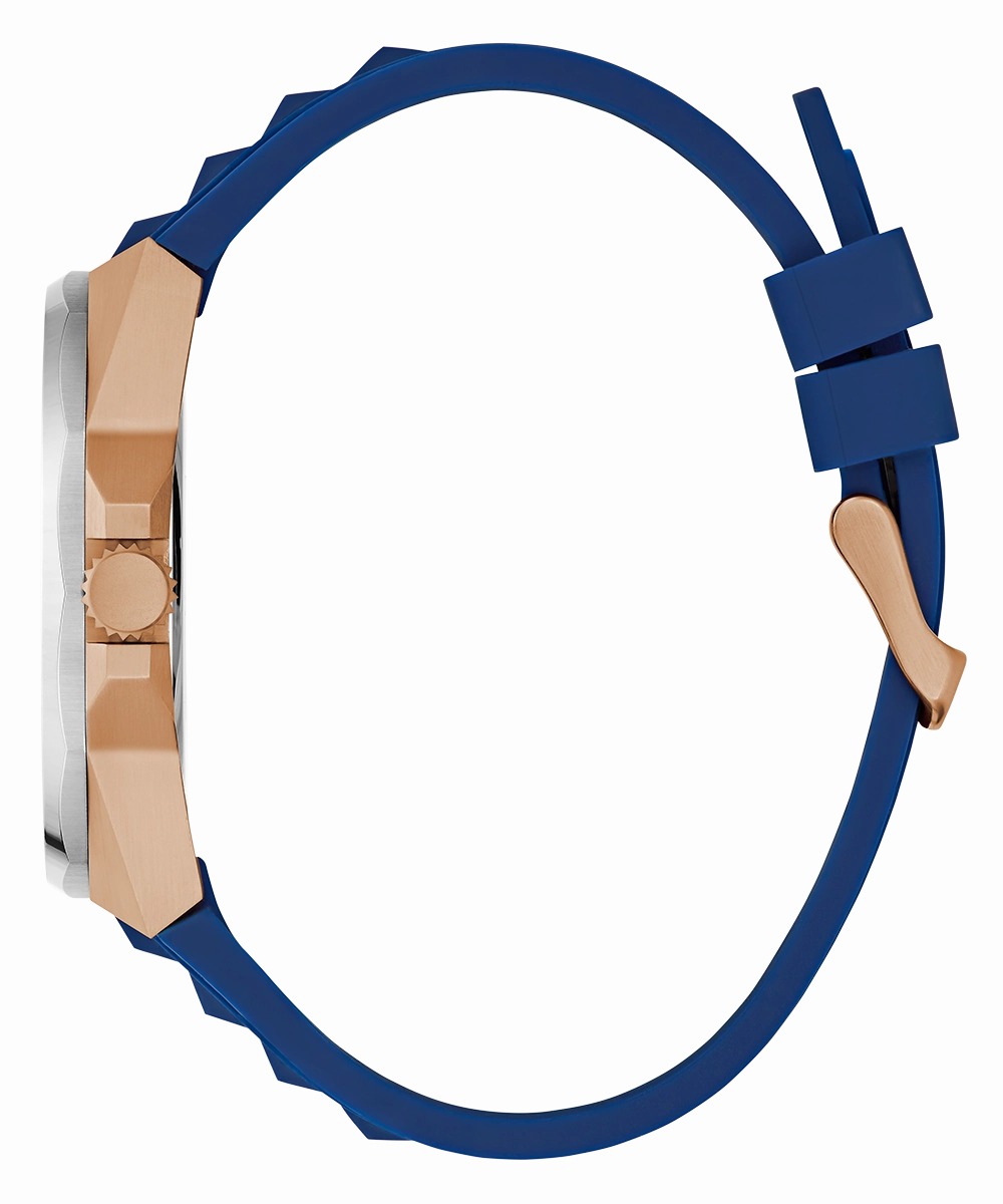 GUESS Mens Blue 2-Tone Multi-function Watch