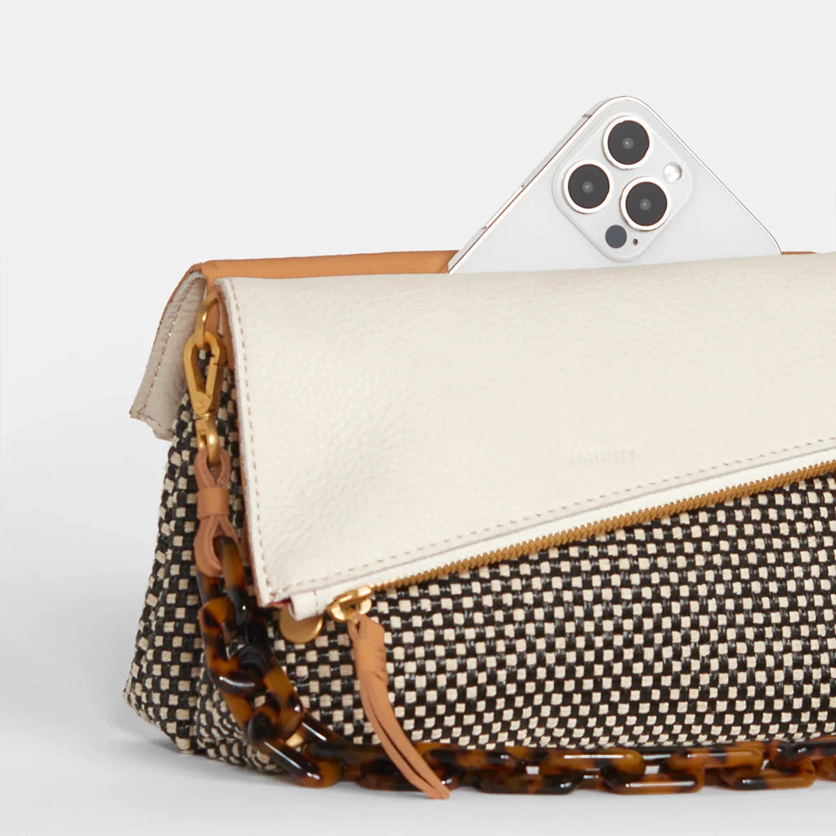 Hammitt Dillon Leather Handbag California Weekend/Brushed Gold - Limited Edition