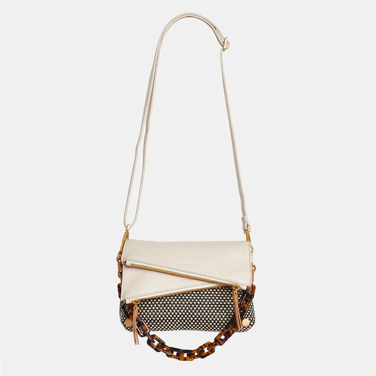 Hammitt Dillon Leather Handbag California Weekend/Brushed Gold - Limited Edition