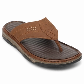 Healers Tan Casual Slipper For Men ASL-9 By Liberty