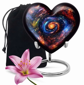 Heartfelt Galaxy Urn - Tribute Burial Urn for Cremation Ashes