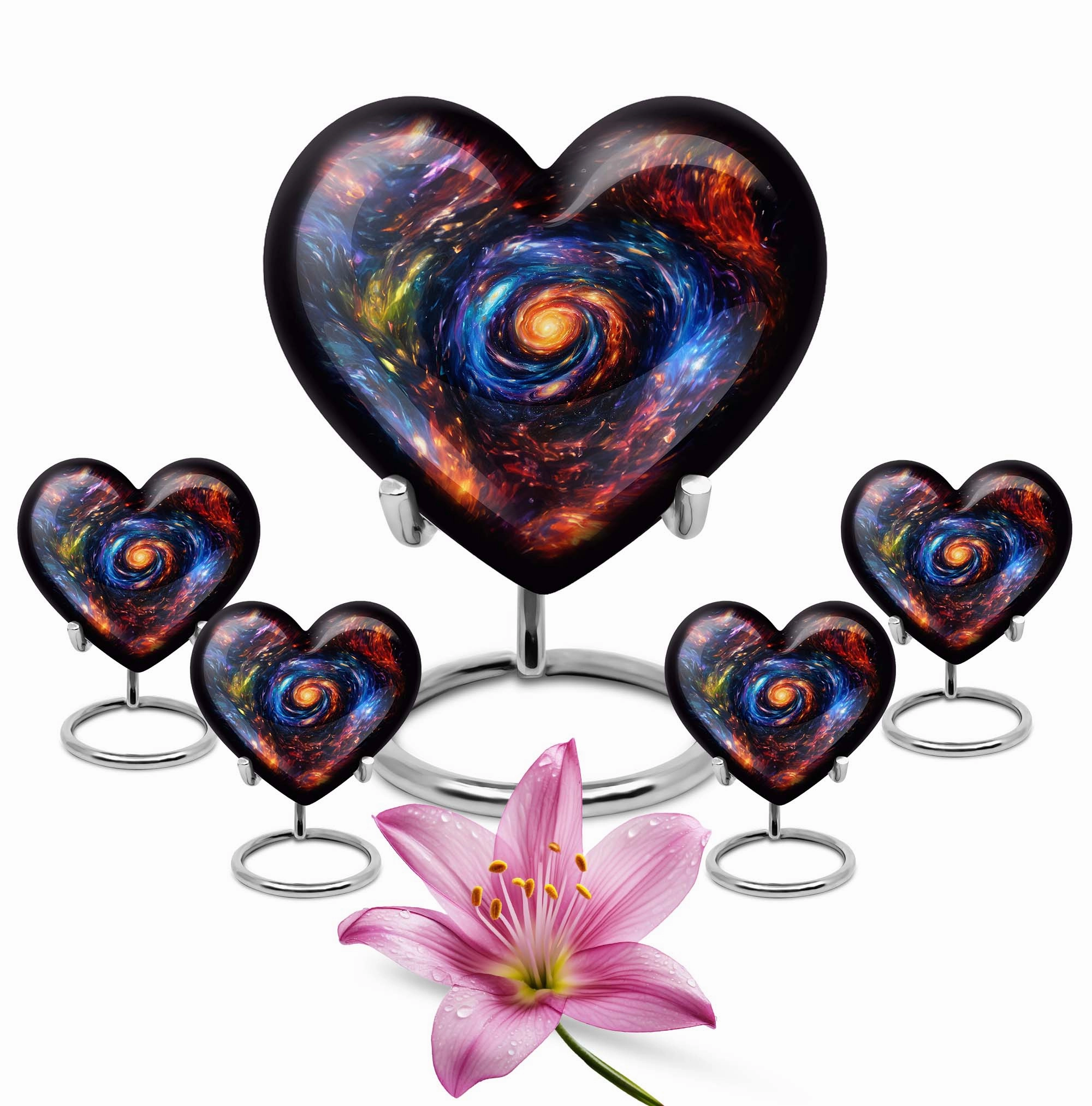 Heartfelt Galaxy Urn - Tribute Burial Urn for Cremation Ashes