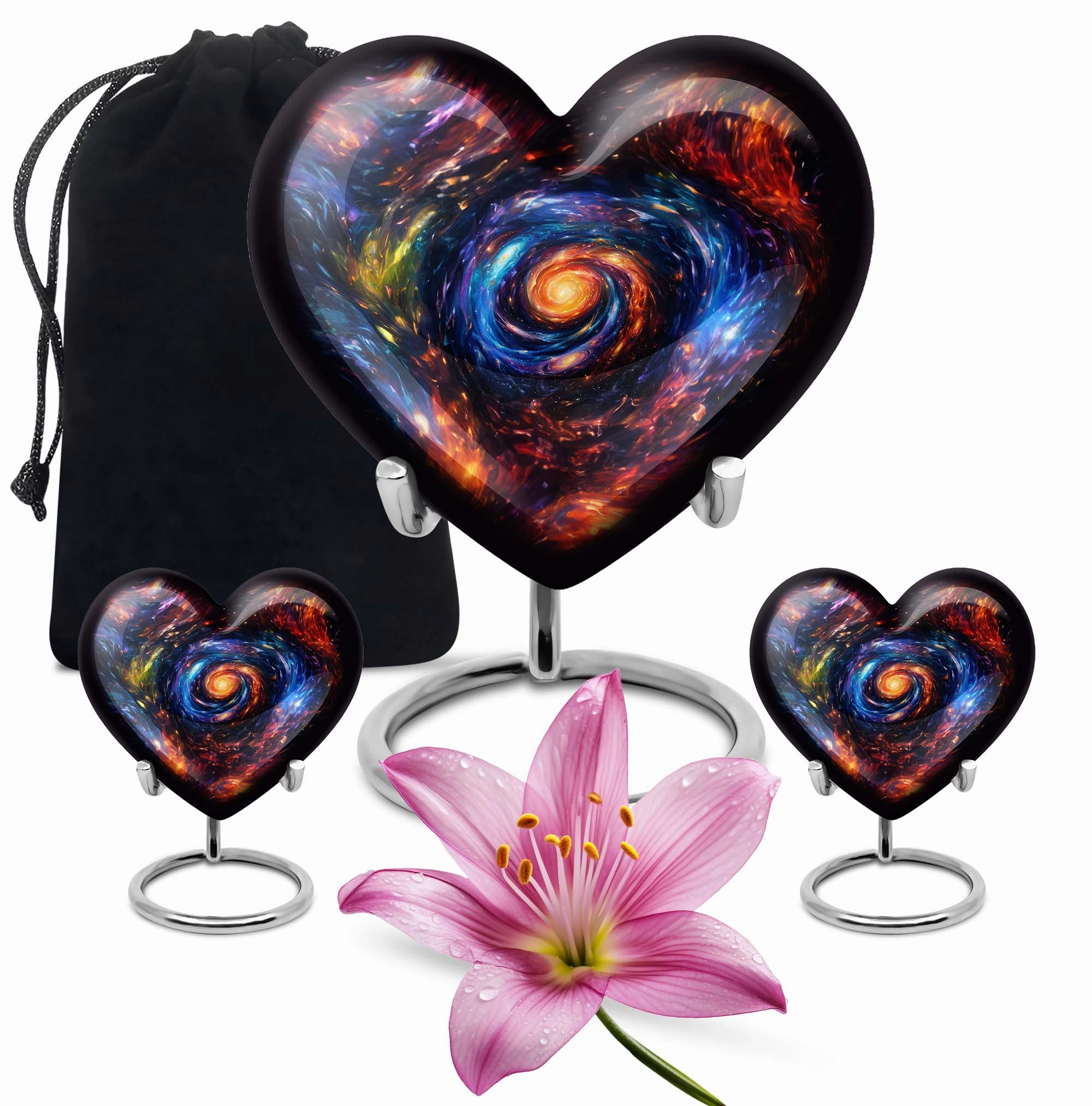 Heartfelt Galaxy Urn - Tribute Burial Urn for Cremation Ashes