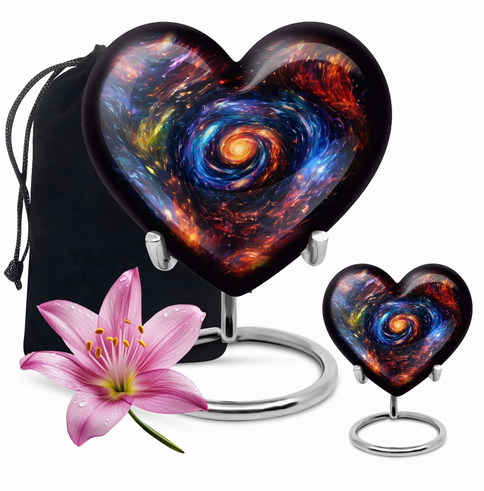 Heartfelt Galaxy Urn - Tribute Burial Urn for Cremation Ashes