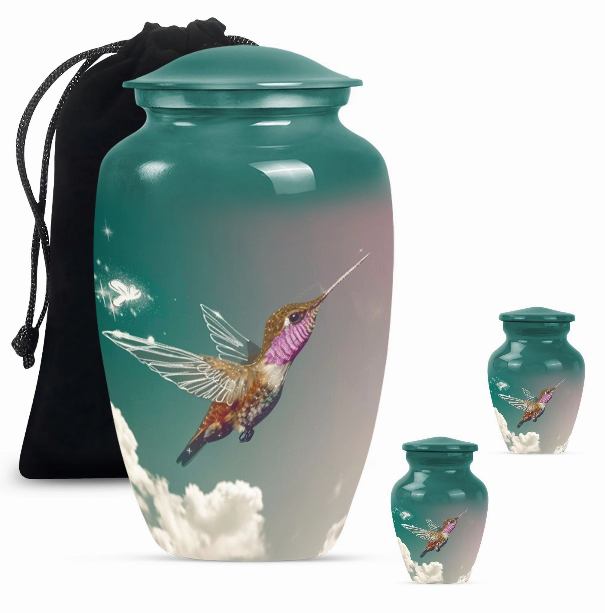 Humming Bird Tribute - Unisex Memorial Urn