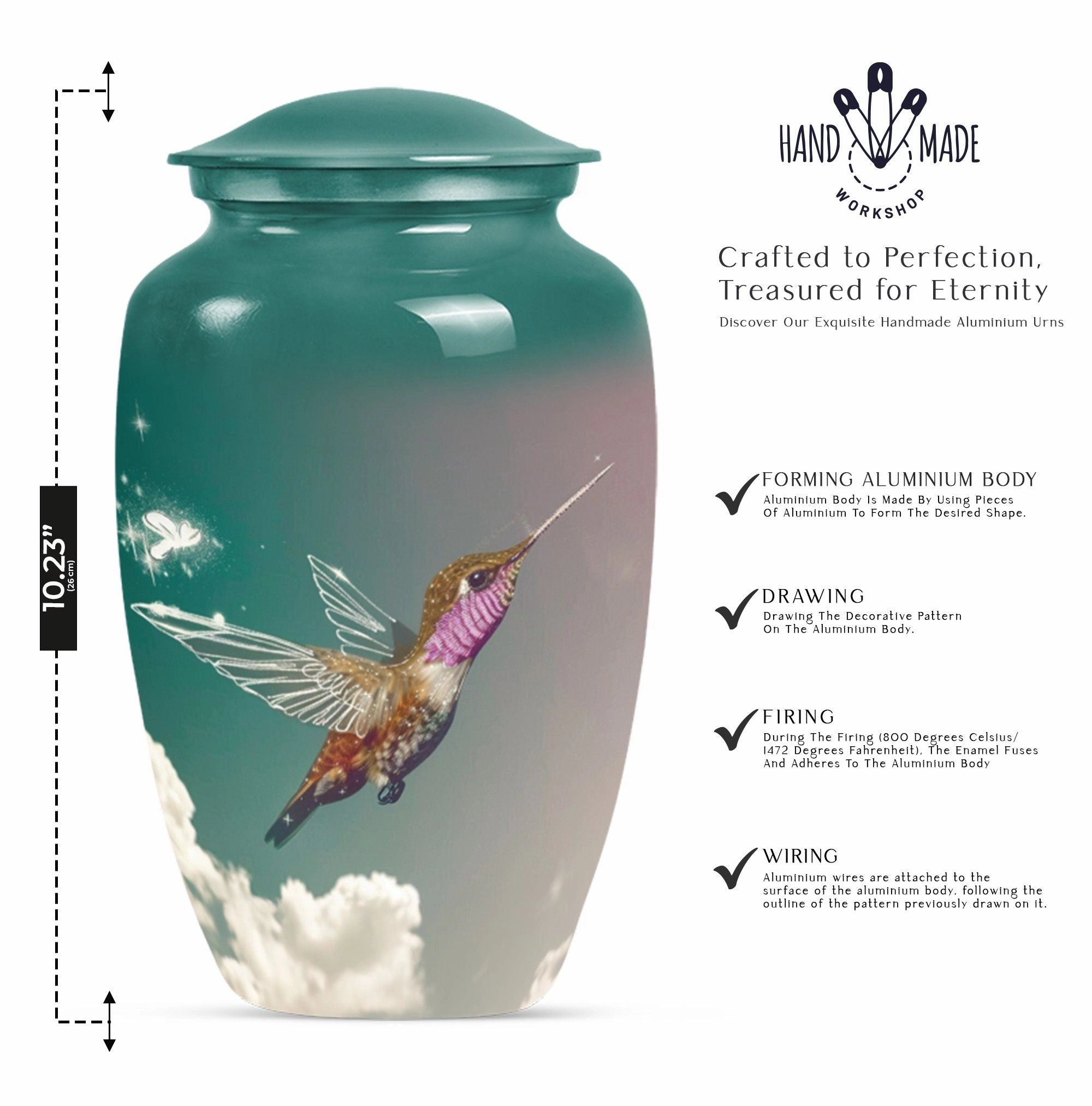 Humming Bird Tribute - Unisex Memorial Urn