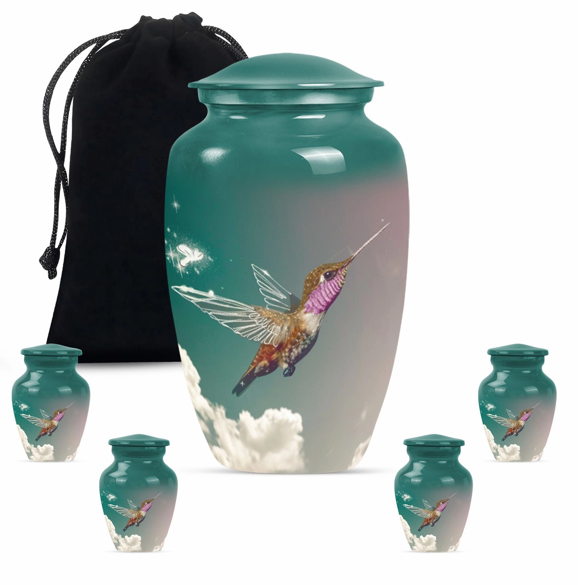 Humming Bird Tribute - Unisex Memorial Urn