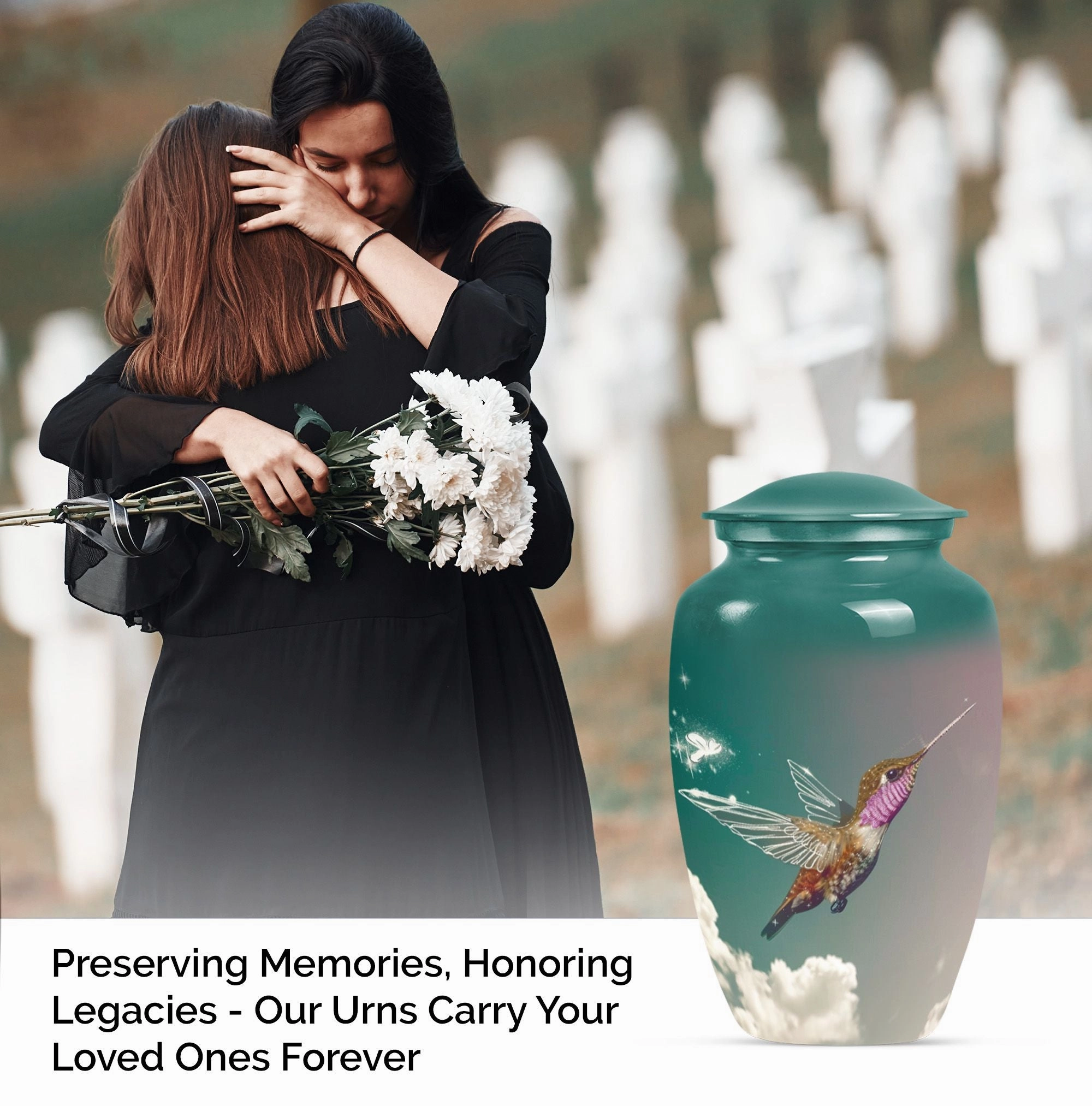 Humming Bird Tribute - Unisex Memorial Urn