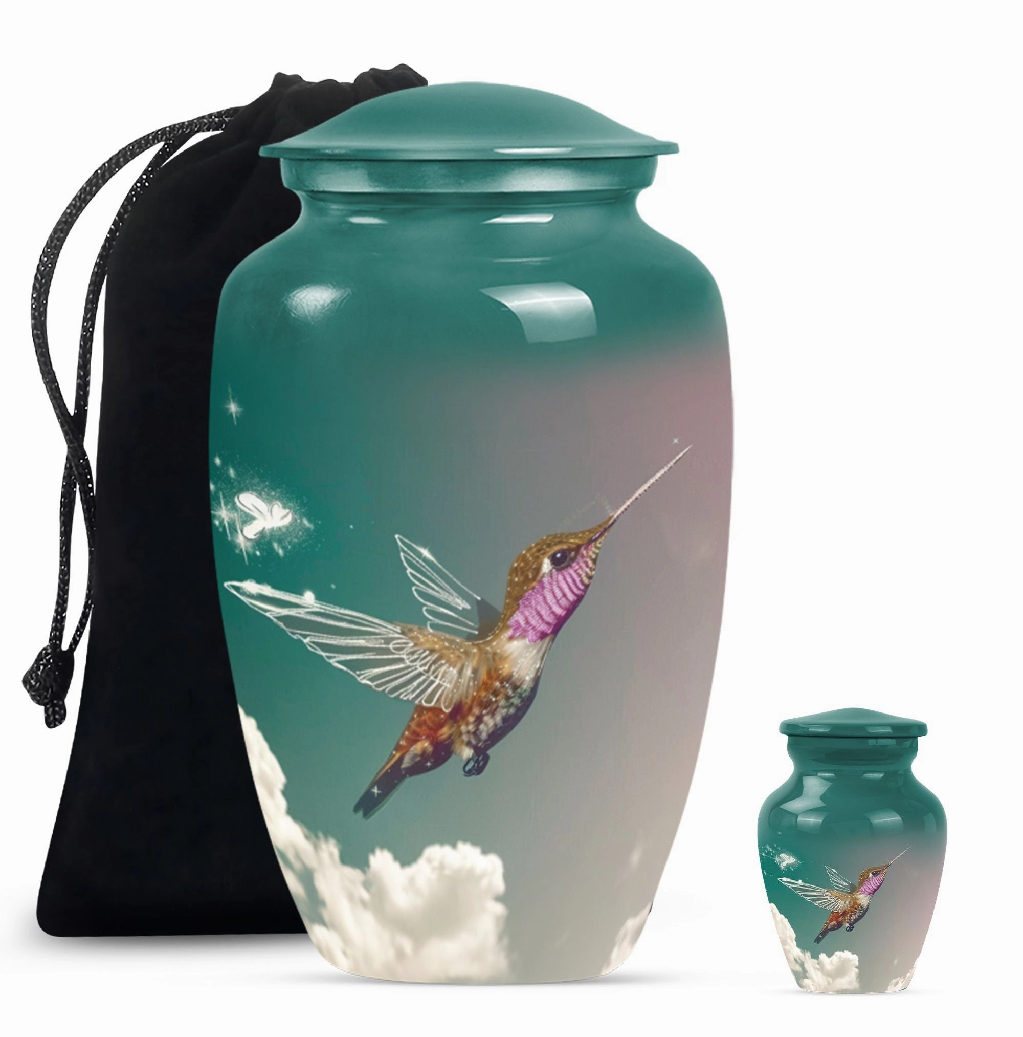 Humming Bird Tribute - Unisex Memorial Urn