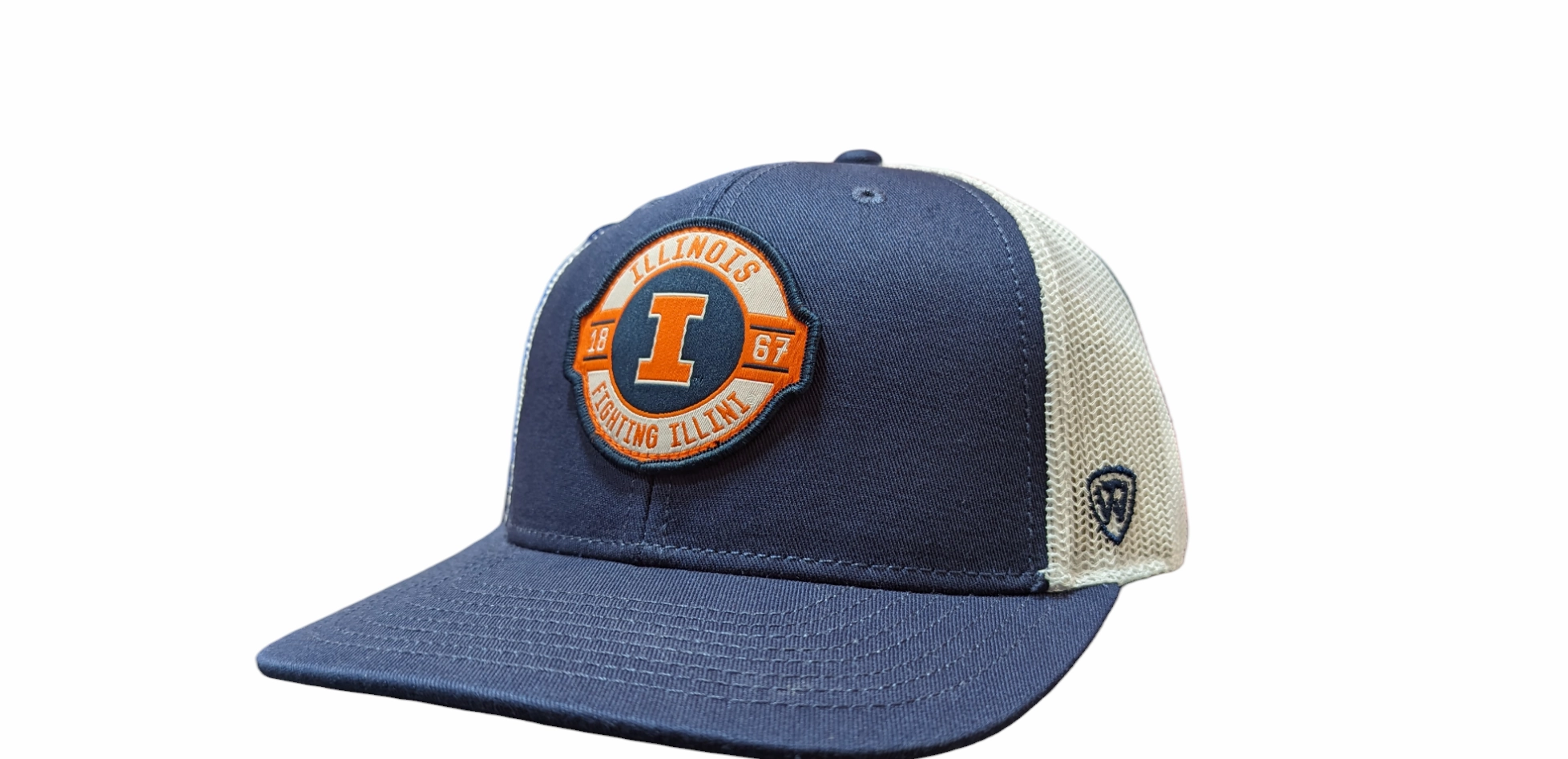 Illinois Fighting Illini NCAA Top Of The World Navy/White Formation Adjustable Trucker Hat