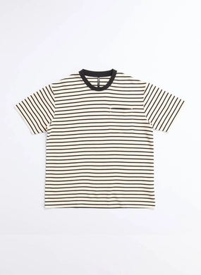 Jacquard Short Sleeves Border Top (T03)