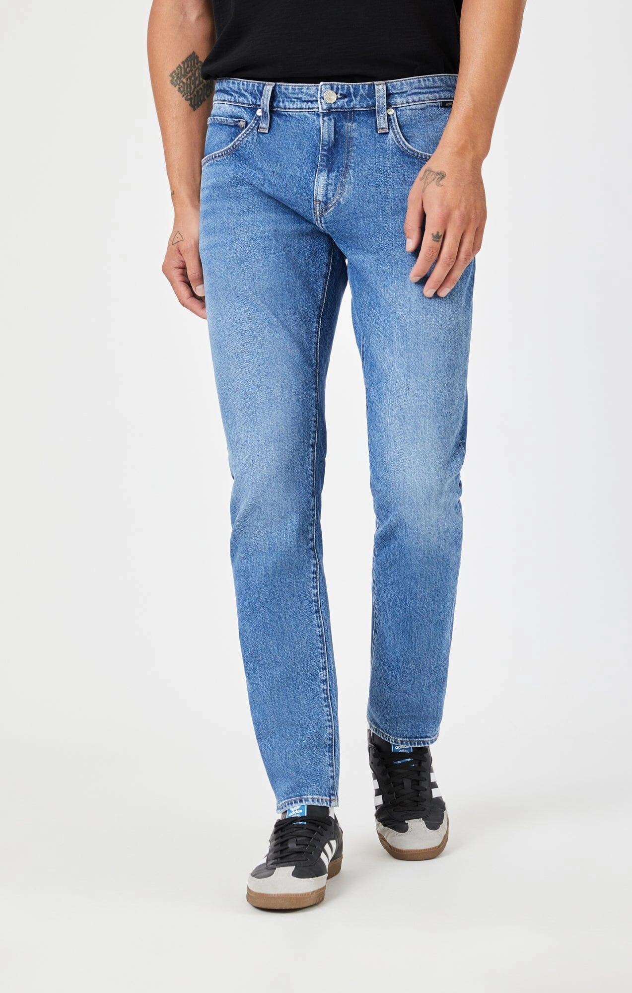 JAKE SLIM LEG IN DARK RECYCLED BLUE