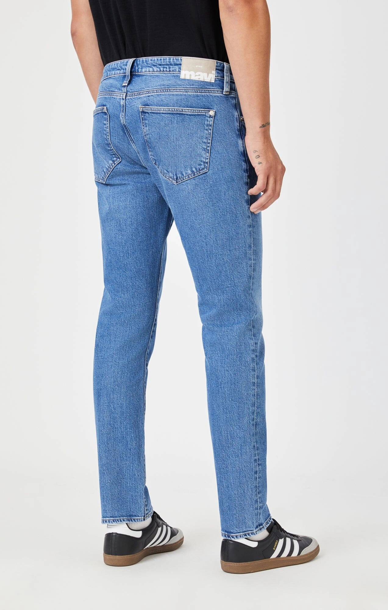 JAKE SLIM LEG IN DARK RECYCLED BLUE