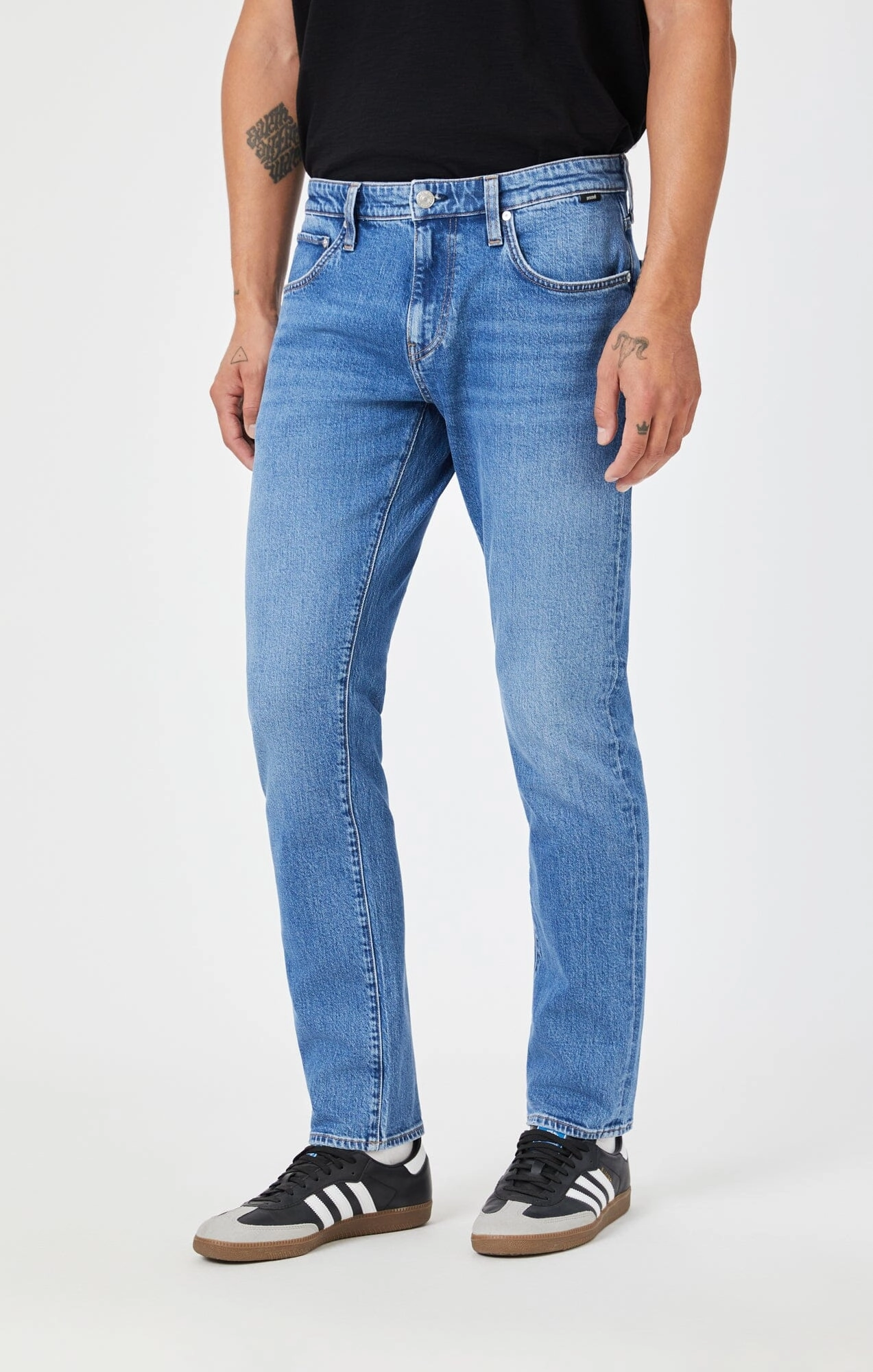 JAKE SLIM LEG IN DARK RECYCLED BLUE