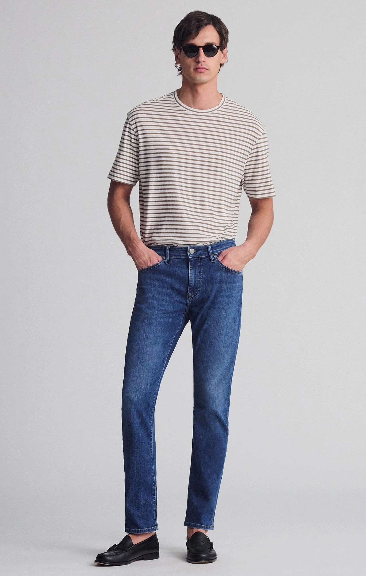 JAKE SLIM LEG IN DEEP BRUSHED WILLIAMSBURG