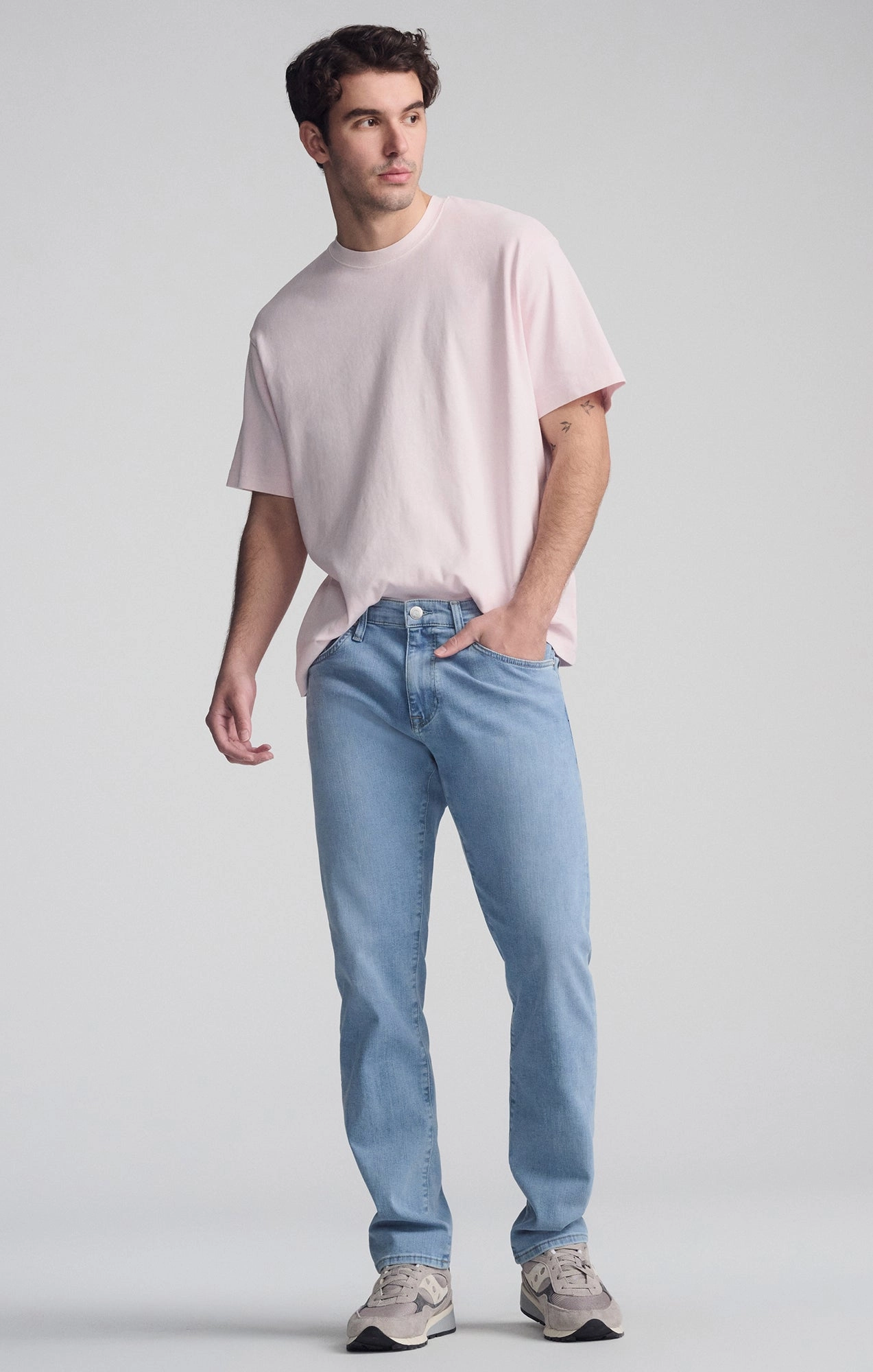 JAKE SLIM LEG IN LIGHT BRUSHED WILLIAMSBURG