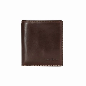 Jekyll & Hide Slim Bifold Card Holder With Coin - Mocha