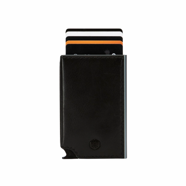 Jekyll & Hide Slim Card Slide Wallet - Black