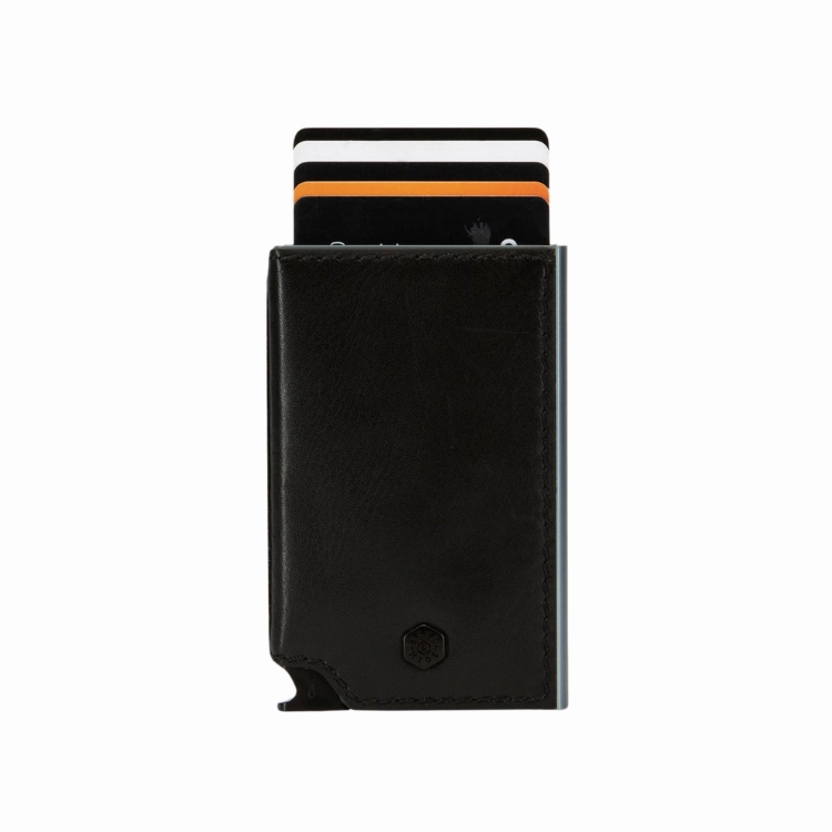 Jekyll & Hide Slim Card Slide Wallet - Black