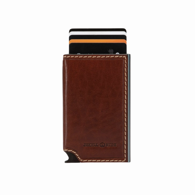 Jekyll & Hide Slim Card Slide Wallet - Mocha