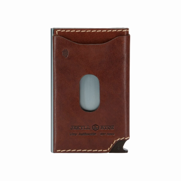 Jekyll & Hide Slim Card Slide Wallet - Mocha