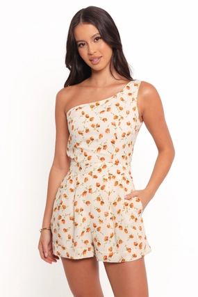 Jorja Playsuit - Cream Floral