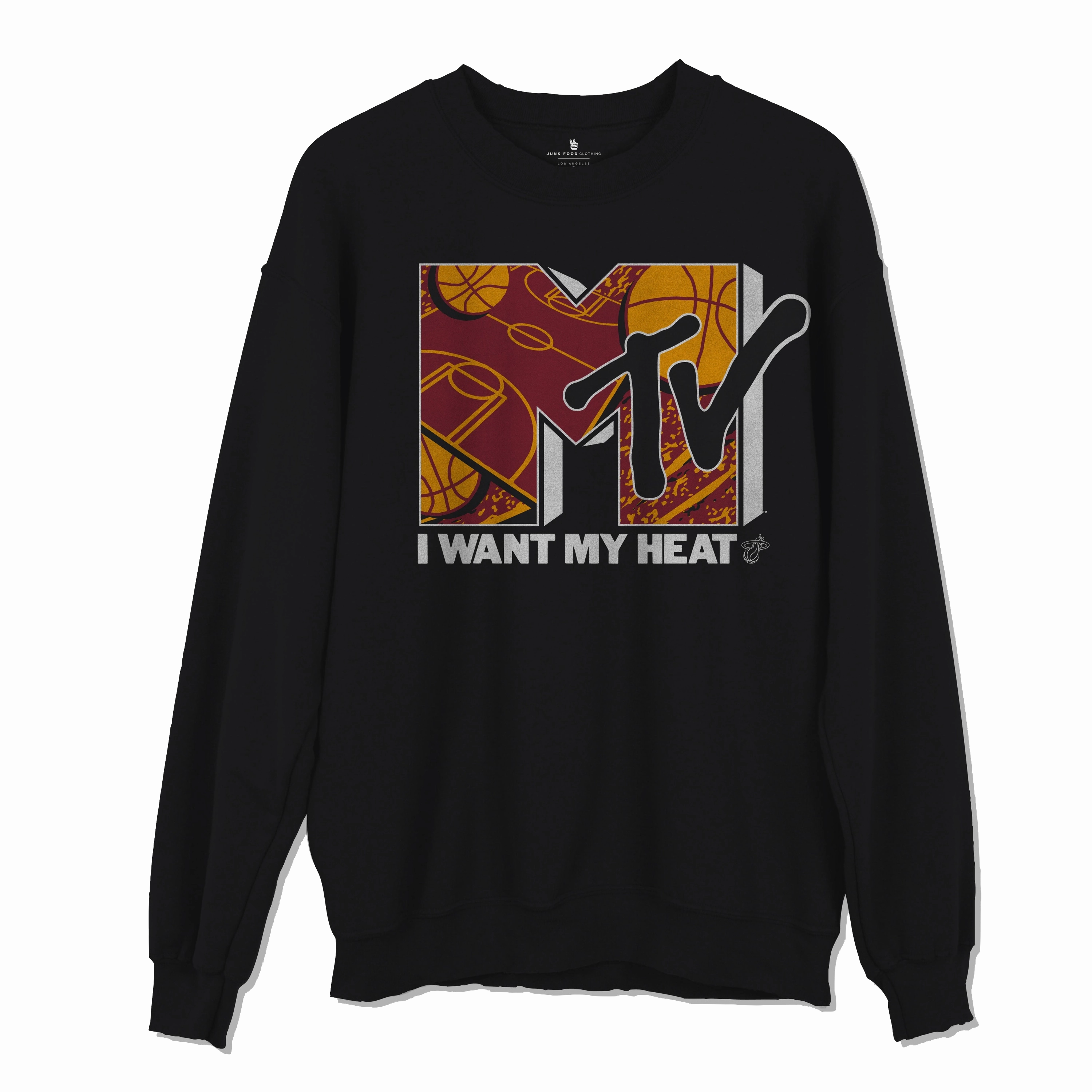 Junk Food Miami HEAT MTV I Want My HEAT Crewneck
