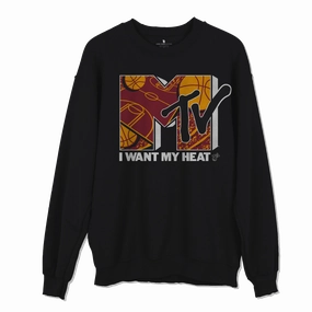 Junk Food Miami HEAT MTV I Want My HEAT Crewneck